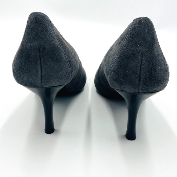 Calvin Klein Dolly Pointed Toe Suede Pumps Women's Size 5.5 M - Gray E3683 - Picture 4 of 10